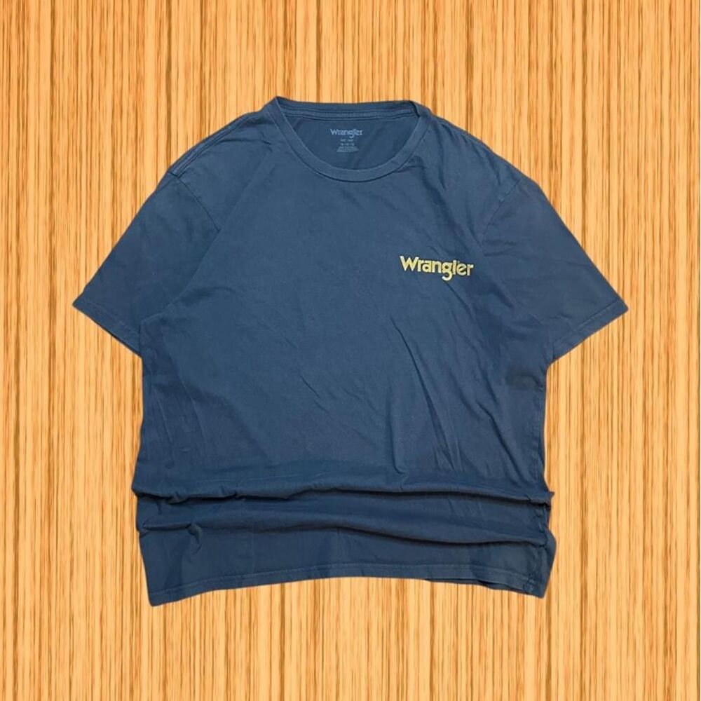 Wrangler Western Graphic T-Shirt Front Back Print Cotton Tee